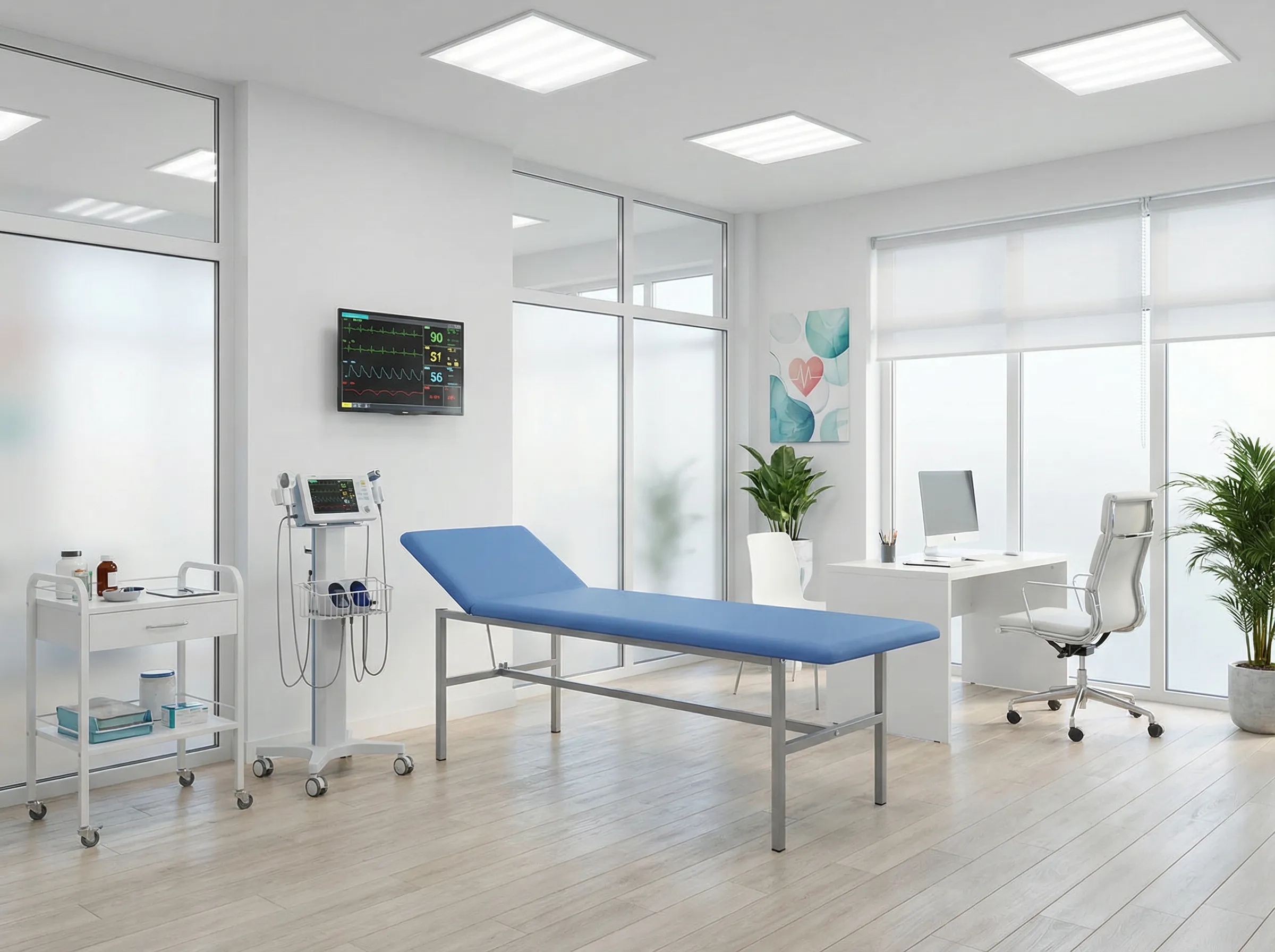 Медицинские смотровые кушетки: сравнение трёх популярных моделей для кабинета, где всё должно работать