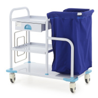 Тележка медицинская МСТ05 TM-019AH-00 для белья и терапевтических задач — купить в Медмебель.ру