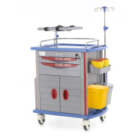 Столик-тележка ЕТ850-02 ТМ-021АН-00 для экстренной помощи и реанимации — купить в Медмебель.ру