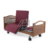Кровать электрическая Med-Mos DB-2B с поворотным креслом в правую сторону (коричневый) — купить в Медмебель.ру