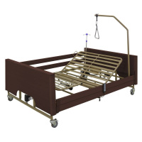 Кровать электрическая Med-Mos YG-1 (ЛДСП коричневый) ширина ложемента 140 см — купить в Медмебель.ру