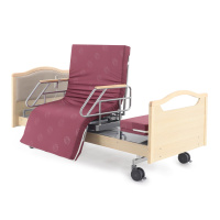 Кровать электрическая Med-Mos DB-2B с поворотным креслом в правую сторону (светлое дерево) — купить в Медмебель.ру