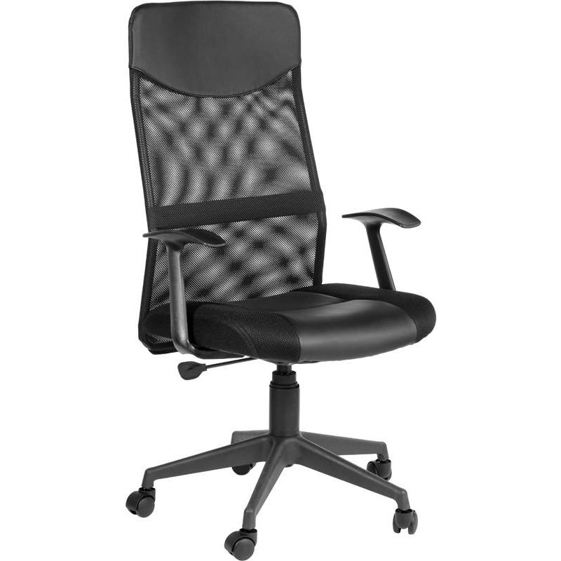 Кресло для Руководителя Echair-631 TTW ткань/сетка черная, пластик