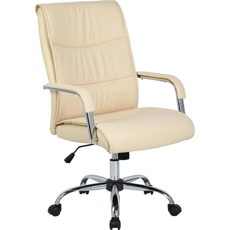 Кресло для Руководителя EСhair-509 TPU к/з бежевый, хром