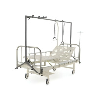 Кровать механическая Med-Mos F-8 (нержавеющая сталь) с рамой — купить в Медмебель.ру