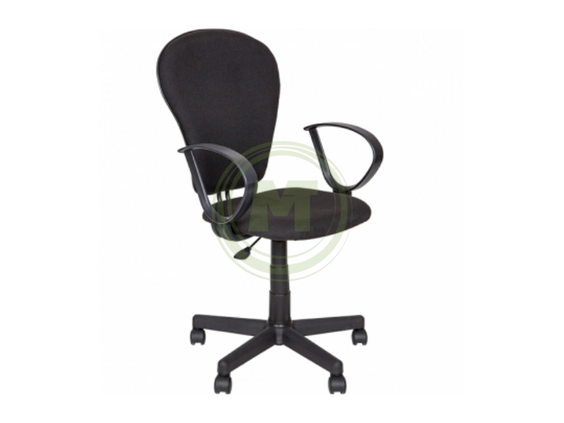 Офисное кресло AV 208 PL ткань серая с черной ниткой
