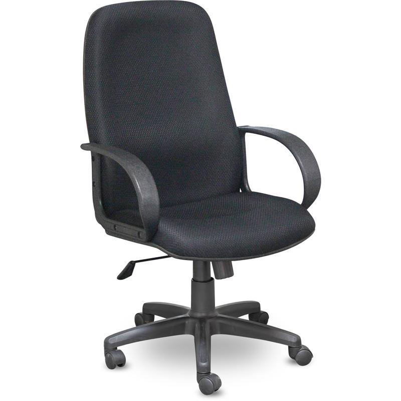 Кресло для руководителя EChair-625 TJP ткань черная, пластик