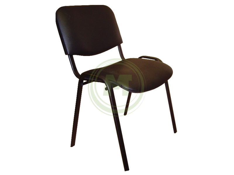Офисный стул ИЗО V4 (к/з черный, каркас черный)