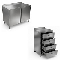 Столы-тумбы из нержавеющей стали — купить в Медмебель.ру