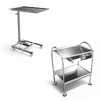 Столики медицинские из нержавеющей стали — купить в Медмебель.ру
