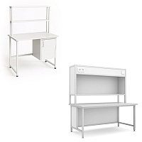 Столы лабораторные с надстройкой — купить в Медмебель.ру