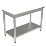 Стол с полипропиленовой столешницей СППП-180/60 полка сплошная