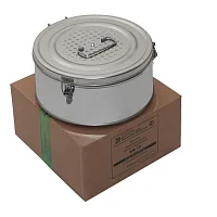 Коробка стерилизационная круглая ДЗМО КФ-12 — купить в Медмебель.ру