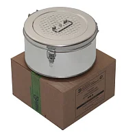 Коробка стерилизационная круглая ДЗМО КФ-9 — купить в Медмебель.ру