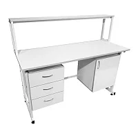 Стол лабораторный с надстройкой СЛн 16.013 — купить в Медмебель.ру