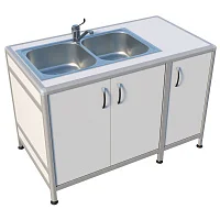 Мойка медицинская ММ 13.005al — купить в Медмебель.ру