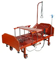 Кровать электрическая Med-Mos YG-3 (МЕ-5228Н-01) с боковым переворачиванием, туалетным устройством и функцией «кардиокресло» — купить в Медмебель.ру