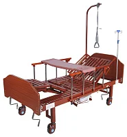 Кровать механическая Med-Mos YG-5 (ММ-5124Н-01) с боковым переворачиванием, туалетным устройством и функцией «кардиокресло» — купить в Медмебель.ру