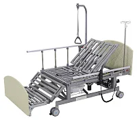 Кровать электрическая Med-Mos DB-11А (МЕ-5228Н-00) белый стандарт с боковым переворачиванием, туалетным устройством и функцией «кардиокресло» — купить в Медмебель.ру