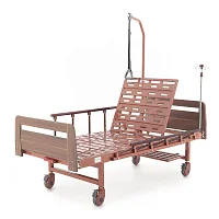 Кровать механическая Med-Mos Е-17В (ЛДСП коричневый) — купить в Медмебель.ру