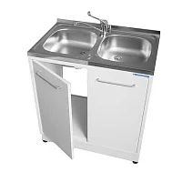 Стол лабораторный с мойкой ТМ02 оцинкованный металл — купить в Медмебель.ру