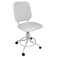 Кресло винтовое Техсервис М101 (и/к белый, каркас белый) — купить в Медмебель.ру