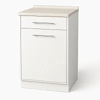 Тумба металлическая ТО1 с ящиком, петли слева — купить в Медмебель.ру