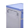 Тумба медицинская прикроватная МЕТ TL-220 (с выдвижным столиком, фасад синий)