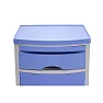 Тумба медицинская прикроватная МЕТ TL-220 (с выдвижным столиком, фасад синий)