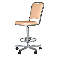 Высокое лабораторное кресло КР02-1/БП — купить в Медмебель.ру