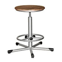 Табурет на винтовой опоре с регулируемой опорой для ног Т02-1 (МДФ) — купить в Медмебель.ру