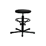 Табурет на винтовой опоре с усиленной опорой для ног Т03