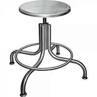 Табурет лабораторный М92-101 винтовой из нержавеющей стали — купить в Медмебель.ру