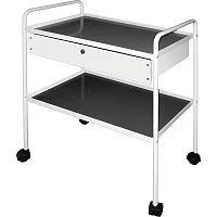 Столик инструментальный М138 2х полочный с ящиком — купить в Медмебель.ру