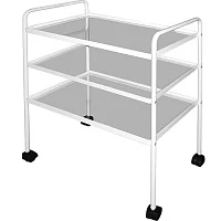 Столик инструментальный М138-01 трехполочный (стеклянные полки) — купить в Медмебель.ру