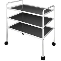 Столик инструментальный М138-01 трехполочный (нержавеющие полки) — купить в Медмебель.ру