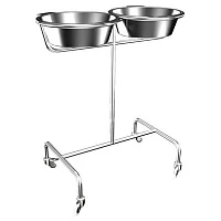 Подставка медицинская для тазов Электра ПТбо6,5-01(2), с тазами — купить в Медмебель.ру