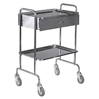 Столик медицинский процедурный СМПР-10 из нержавеющей стали — купить в Медмебель.ру