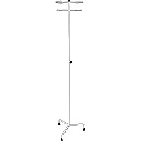 Стойка для капельницы М194-04к с двумя держателями на роликах, 3-х лучевая опора — купить в Медмебель.ру