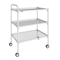 Столик инструментальный передвижной МСК-502-01 стекло/стекло/стекло — купить в Медмебель.ру