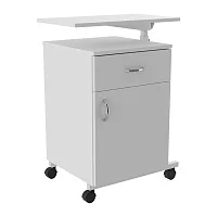 Тумба медицинская прикроватная с поворотным столиком МСК-6556.106 — купить в Медмебель.ру