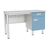 Стол лабораторный с тумбой с ящиком СЛ-04-МСК-106 столешница керамогранит