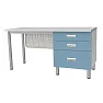 Стол лабораторный с 3 ящиками СЛ-05-МСК-109 столешница постформинг