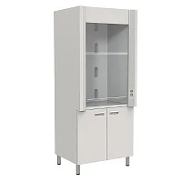 Шкаф вытяжной ШВ-01-950-МСК тумба две дверки, без подвода воды нержавеющая сталь — купить в Медмебель.ру