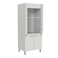 Шкаф вытяжной ШВ-01-901-МСК тумба две дверки, без подвода воды нержавеющая сталь — купить в Медмебель.ру