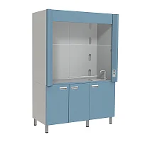 Шкаф вытяжной ШВ-03-951-МСК с подводом воды столешница нержавеющая сталь — купить в Медмебель.ру