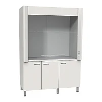 Шкаф вытяжной ШВ-03-901-МСК тумбы с полками столешница нержавеющая сталь — купить в Медмебель.ру