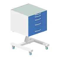 Стол тумба СИПС-М-01 4 ящика стандарт плюс — купить в Медмебель.ру