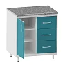 Тумба медицинская ТМ-13-МД со столешницей стандарт плюс