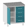 Тумба медицинская ТМ-14-МД со столешницей стандарт плюс